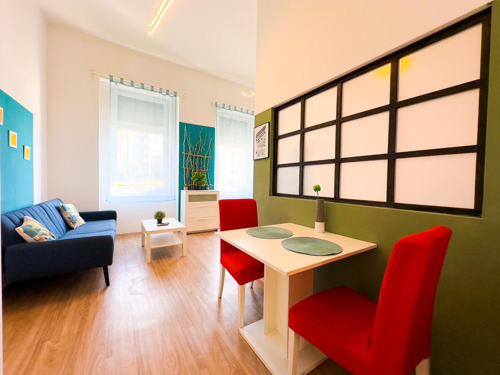 Spacious Buda Air Conditioning Apartment